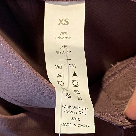 High Waisted Button Multiple Pockets Straight Leg Casual Pants in Twilight Mauve - Picture 13 of 14